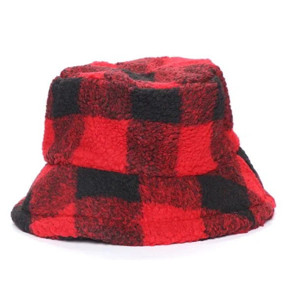 Fashion Nova black and red bucket hat - Picture 2 of 3